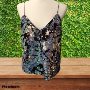 ASOS Velour Sequin Top